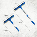 2-in-1 Car Window Squeegee — Long-Reach Glass Cleaning Tool