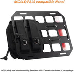 Vehicle Rigid MOLLE Panel Car Seat Headrest Organizer EDC Pouch Tool Holster Bag Holder Auto Interior Accessories Tactical Gear Rack Truck Equipment Mount Plate Modular Storage Shelf