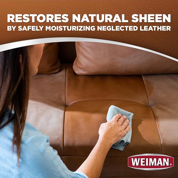 Leather Cleaner Kit Leather Wipes (30 Count) and Microfiber Cloth - Clean and Condition Car Seats and Interior, Shoes, Couches and Other Leather Surfaces