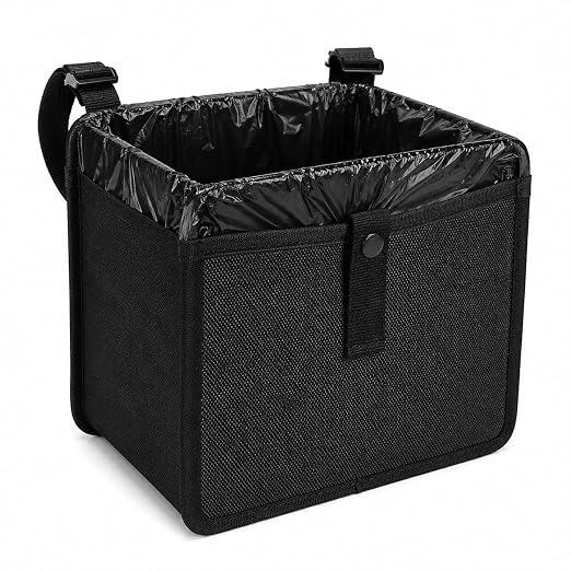 Car Trash Can for Car – Waterproof Hanging Car Garbage Bin – Bonus 20 Trash Bags Included