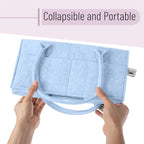Mr. Pen- Baby Diaper Caddy Organizer, Sky Bliss | Nursery Storage Bin and Car Organizer for Diapers and Baby Wipes
