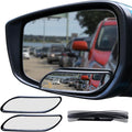 Blind Spot Mirror, HD Glass ABS Housing Convex Wide Angle Rearview Blind Spot Car Mirror for Car SUV and Truck (Framed, Medium, Pack of 2)