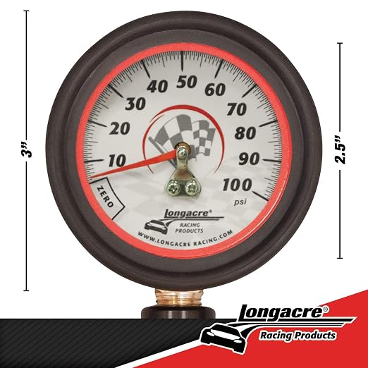 52-52053 Tire Pressure Gauge, 2-1/2 Inch, 0-100 PSI