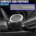 Car Trash Can Bin with Lid, Leakproof Automotive Side Door Garbage Can, Mini Vehicle Cup Holder Trash Bin, Portable Auto Organizers & Storage Accessories for Car, Home, Office (1PC/Silver)