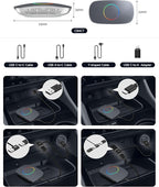 Wireless CarPlay Adapter, Magic AI Box with HDMI Output | CarPlay Adapter, Wireless Android Auto, Dual Wi-Fi, HDMI Rear-Screen Mirroring, Family Road Trips, CB4CT-GY