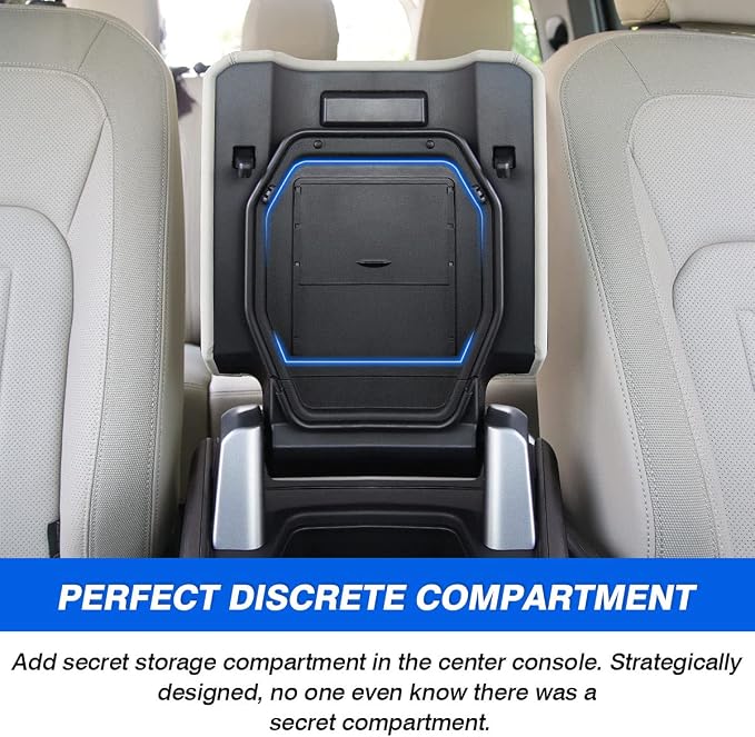 Center Console Hidden Organizer for Land Rover Defender Accessories Defender 90 110 130 2020-2025 2026 Armrest Hidden Storage Box Compartment