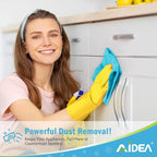 AIDEA Microfiber Cleaning Cloth-400PK, Soft Microfiber Towels for Cars, Absorbent Cleaning Rags, Lint-Free Streak-Free Wash Cloths for House, Kitchen, Window(12in.x12in)