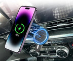 PZK Car Phone Holder for Chevy Trax 2024 2025 Accessories Custom Air Vent | Chevy Car Phone Mount Magnetic 15W Fast Wireless Charger with Magsafe Hands Free 360° Rotation Automobile Phone Cradles