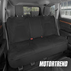 AquaShield Waterproof Pink Front Seat Covers, Black 60/40 Split Bench Rear Seat – Neoprene Front Car Seats Cover, SUV Seat Covers Protector - Interior Cover for Auto, Trucks, & Dog Owners