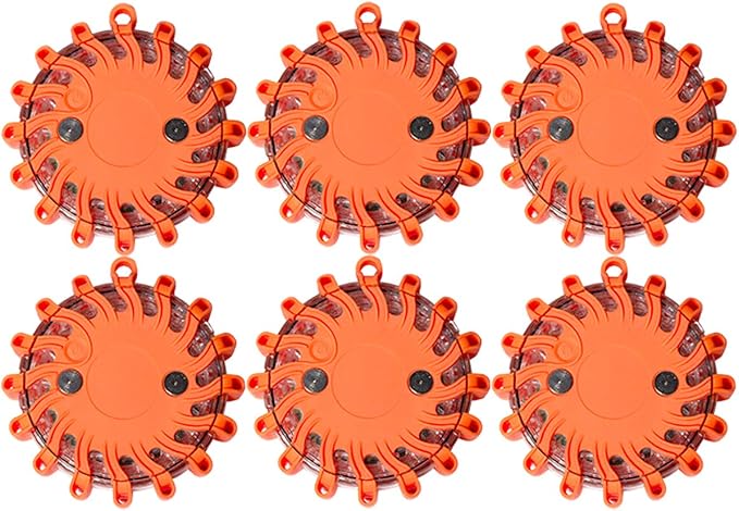 6-Pack Rechargeable 16-LED Safety Disc Kit