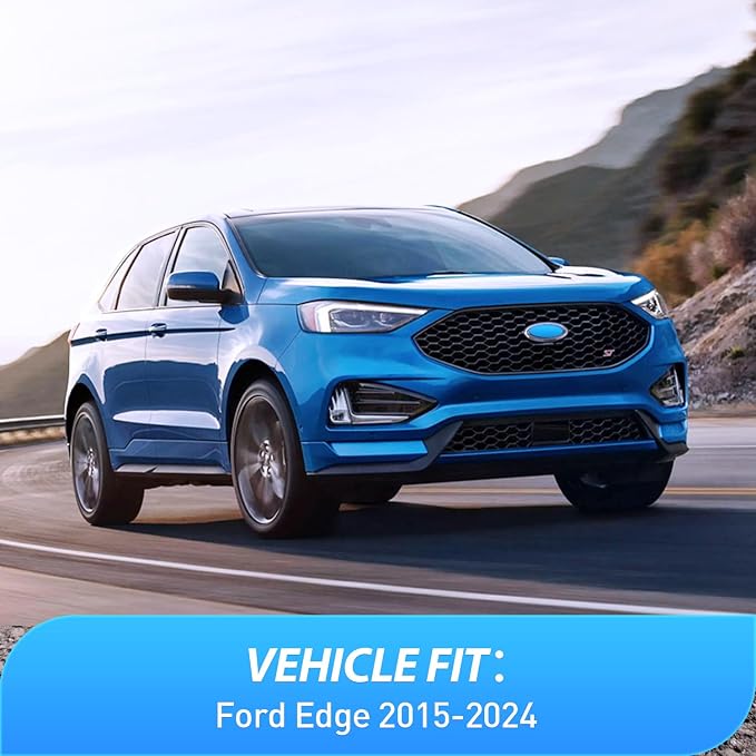 Window Visors for Ford Edge 2015-2024, Out-Channel Rain Guards, Side Window Wind Deflectors, Vent Visors, 4PCS, Fits Longer Rear Door Window Frame (32.28 in Rear)