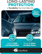 HydroGuard Windshield Glass Coating Kit – Long-Lasting Auto Windshield Water Repellent, Anti Fog, Improves Visibility & Reduces Glare – Professional Rain Repellent for Car – 30ml 1 Pack