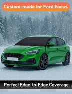 Car Snow Cover Compatible for Ford Focus | Windshield Cover for Ice and Snow with S-Hook Straps | Heavy-Duty 600D Oxford Winter Car Cover, Waterproof & Anti-Slip
