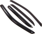 WD2-180 Dark Smoke 4 Pcs Set Window Visor (Outside Mount) Deflector Rain Guard Compatible with 2005-2007 Ford Freestyle