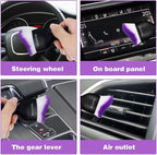 Car Interior Cleaning Brush, Car Duster Interior,Car Detailing Brush Dusting Brush,Car Interior Cleaning Tool, Auto Soft Hair Car Brush,Auto Interior Dust Brush for Air Vents(Purple)