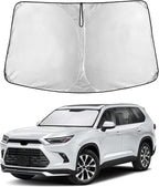 Windshield Sunshade Compatible for Lexus TX/Toyota Grand Highlander 2024 2025 2026 XLE, MAX, Limited, Platinum, Sun Visor for Front Window Sun Shade Cover, Blocker&Protector, Car Accessories