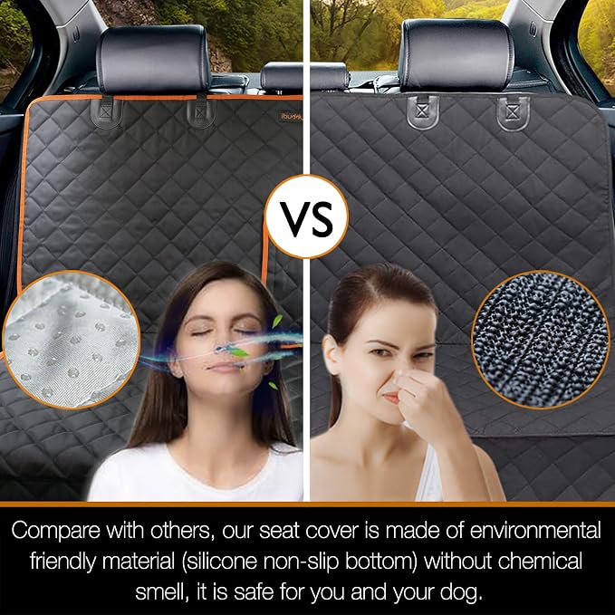 Dog Car Seat Cover for Back Seat of Trucks Ford F150/F250/Chevrolet Silverado/GMC/Ram 1500 Waterproof Truck Back Seat Cover for Kids Without Smell Heavy Duty and Nonslip Bench Seat Protector