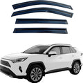 4PCS Tape On Window Visors Rain Guards Deflectors for 2019-2025 Toyota Rav4 | Extra Durable Out-Channel Window Deflectors Vent Visors for Rav4 19-25,Rain Deflectors for Car Windows,Shatterproof