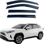 4PCS Tape On Window Visors Rain Guards Deflectors for 2019-2025 Toyota Rav4 | Extra Durable Out-Channel Window Deflectors Vent Visors for Rav4 19-25,Rain Deflectors for Car Windows,Shatterproof