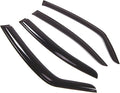 WD2-402 Dark Smoke 4 Pcs Set Window Visor (Outside Mount) Deflector Rain Guard Compatible with 2008-2010 Suzuki SX4