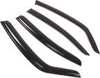 WD2-402 Dark Smoke 4 Pcs Set Window Visor (Outside Mount) Deflector Rain Guard Compatible with 2008-2010 Suzuki SX4