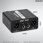 XLR Ground Loop Isolator Hum Eliminator for Home Stereo System/Speaker/Car Audio/Car Kit/Audio Player (Eliminate The Buzzing Noise) (XLR-Dual Channel Stereo)
