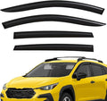 Extra Durable Window Deflectors Tape-On Window Visors Rain Guards Fit for Subaru XV Crosstrek 2024-2026, Sun Visors, Wind Vent for Shades, Exterior Car Accessories - 4 pcs. AG0985
