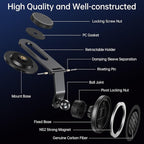 Fits MagSafe Car Mount for Universal Dashboard,Tesla Screen,Magnetic Phone Holder for Car, Foldable Aluminum Alloy Arm, Super Stable Car Mount for iPhone 17 Pro Max 16 15 14 13 12&All Phones