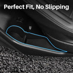 Car Door Side Storage Tray for Subaru Forester 2019–2024, Silicone Door Pocket Liner Insert Organizer, Anti-Slip Door Side Storage Box Protector Set of 4