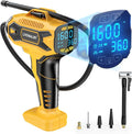 Tire Inflator Air Compressor Compatible with DeWalt 20V Battery Power, 160PSI Cordless Portable Electric Air Pump with Digital Pressure Gauge for Car Motorcycles Bike Ball Auto (Tool Only)