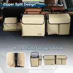 Deluxe Trunk and Backseat Organizer for Medium or Large Size SUVs & RVs, Detachable Storage Modules with Built-in Cooler, Patent Pending
