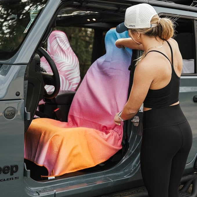 Athletic Running Towel, Full-Sized, Car Seat Cover - Performance Microfiber (Golden Glow)