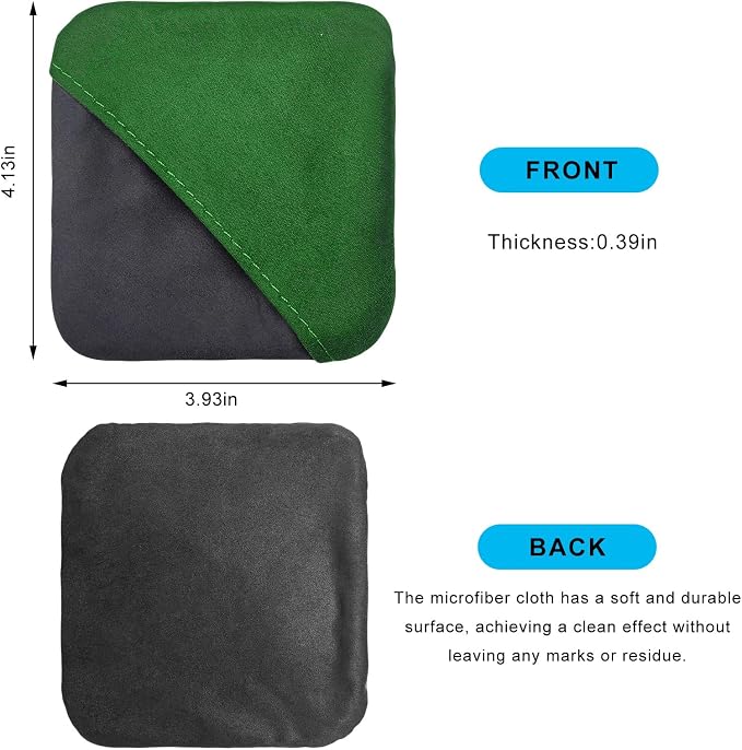 Car Screen Cleaner, Microfiber Auto Screen Cleaning Pad, Foldable Touch Screen Cleaner Cloth for Vehicle Dashboard LCD Display, Car Cleaning Kits (Green&Gray)