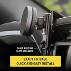Qi2 Wireless MagSafe Car Mount Charger, 15W Magnetic Cell Phone Holder for Car with AMPS Mounting Plate for ProClip Vehicle Specific Mount Bases Compatible with iPhone, Samsung