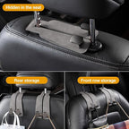 Car Purse Hook Purse Hook for Car Seats Headrest Car Seat Hooks,Heavy Duty Vehicle Organizer for Handbags, Groceries, Purses, Keep Car Tidy (Gray, 4 Pack)