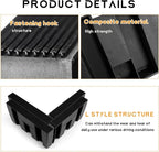 4PCS Multipurpose Cargo Organizer Blocks, Plastic Cargo Storage Organizer Blocks for Wool Carpet Trunk, Grocery Trunk Divider Cargo Containment System for Car SUV Van Trunk
