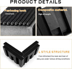 8PCS Multipurpose Cargo Organizer Blocks, Plastic Cargo Storage Organizer Blocks for Wool Carpet Trunk, Grocery Trunk Divider Cargo Containment System for Car SUV Van Trunk