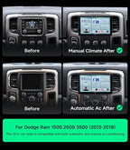 Car Radio Stereo for Dodge Ram 1500 2500 3500 13-18, CarPlay Android Auto | 10.2-inch HD touchscreen, 64G storage, 5G WiFi GPS, wireless phone link, Bluetooth FM AM SWC, plug-and-play, HD backup camera