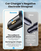 70W USB C Car Charger, 4-Port PD Super Fast Charging Type C Car Charger for Multiple Devices, Cigarette Lighter Adapter, USBC Phone Adapter for iPhone 17/17 Air/16/15 Pro Max,Samsung S25,Piexl