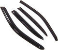 WD2-309 Dark Smoke 4 Pcs Set Window Visor (Outside Mount) Deflector Rain Guard Compatible with 1997-2002 Mazda 626
