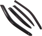 WD2-309 Dark Smoke 4 Pcs Set Window Visor (Outside Mount) Deflector Rain Guard Compatible with 1997-2002 Mazda 626