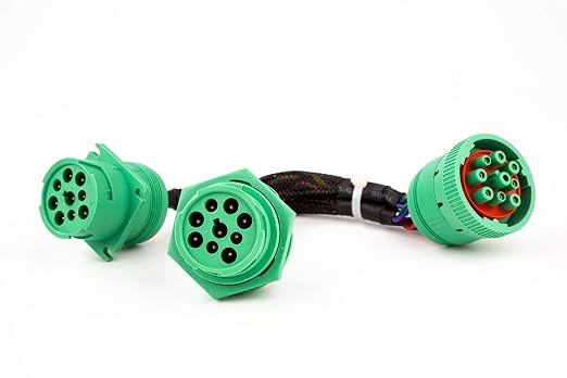 TYPE2 SAE J939 Splitter Y Cable 9pin Data Power Extension Cable for Truck ELD GPS Tracker Diagnostic Tools