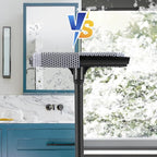 15.9" Window Squeegee for Car,2 in 1 Window Cleaner with Long Stainless Steel Handle,Sponge Car Squeegee for Gas Station, Glass,Shower,Outdoor High Window Cleaning (15.9")