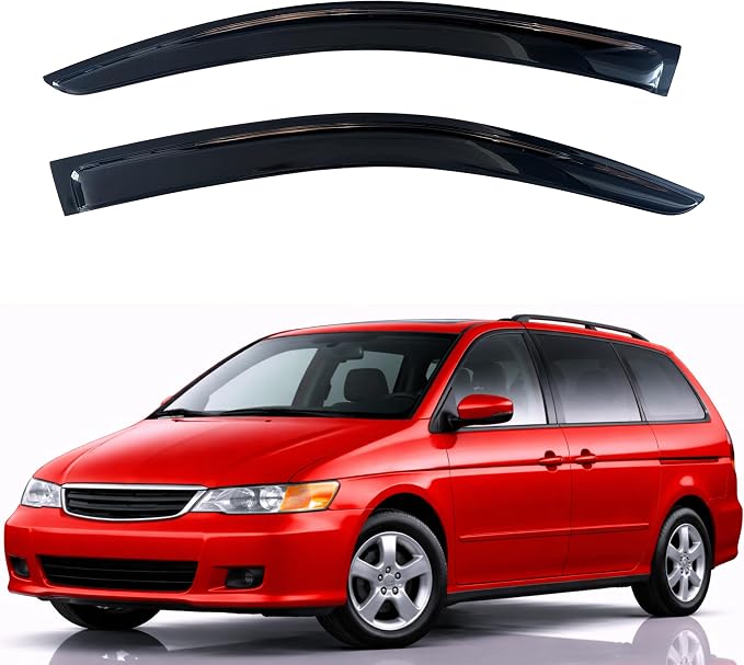 KPY Rain Guards Fit for 1999-2004 Honda Odyssey, Out-Channel Window Visors Vent Wind Deflectors 2PC, Car Accessories for 99-04 Odyssey