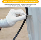 16.5FT(5M) Car Door Edge Guards U-Shaped Trim Edge Protector with Built-in Metal Clips, Scratch and Ding Protection for Cars and Trucks, Black