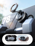 Car Phone Holder for Magsafe - [Upgraded Nano Gel Vacuum Suction] 360° Phone Holders for Your Car Dashboard Windshield, Strong Magnetic Phone Holder for Car Mount for iPhone 17 Pro Max Silver