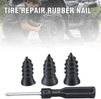 100 Pcs Tire Repair Kit, Rubber Screw Tire Plugs with 3 Sizes and Screwdriver, Essential for Cars, Trucks, Motorcycles, and ATVs Puncture Repair