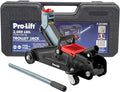 F-2315PE Grey Hydraulic Trolley Jack Car Lift with Blow Molded Case-3000 LBS Capacity, 12 Inch, Black