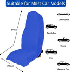 Waterproof Car Seat Cover for Front Seats, Protector for Cars SUVs Trucks, Sweat Towel Seat Covers Bucket for Gym,Workout,Beach,Hiking,Running Swimming (Blue, 1PC)