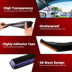4pcs in-Channel Window Visors Rain Guards Fit for Volkswagen Tiguan 2018-2024, Smoke Tinted Vent Shades Wind Deflectors 2019 2020 2021 2022 2023 2024, Exterior Car Accessories